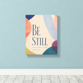 ZWIJG | Psalm 46:10 Christelijk Canvas Afdruk