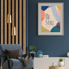 ZWIJG | Psalm 46:10 Christelijk Poster