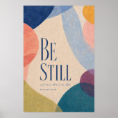 ZWIJG | Psalm 46:10 Christelijk Poster (Voorkant)
