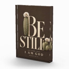 ZWIJG | Psalm 46:10 | Walnoot Fotoblokken