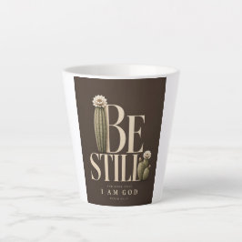 ZWIJG STIL | Psalm 46:10 | Walnoot Latte Mok