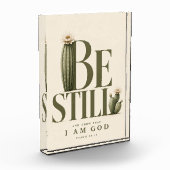 ZWIJG STIL | Psalm 46:10 | Warm Crème Fotoblokken (Links)