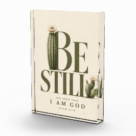 ZWIJG STIL | Psalm 46:10 | Warm Crème Fotoblokken