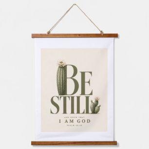 ZWIJG STIL   Psalm 46:10   Warm Creme Hangend Wandkleed