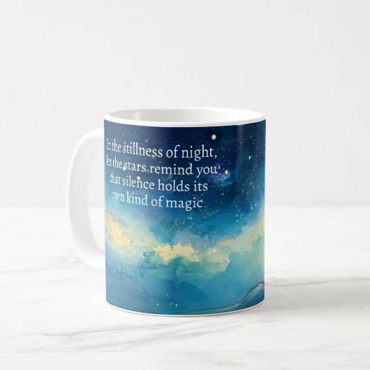 Zwijgen houdt magische Mok (Voorkant links)