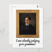 Zwijgend oordelen over uw grammatica grappig Brief Briefkaart (Voorkant / Achterkant)