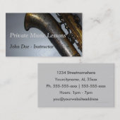 "Zwijgend wachten" [2] Visitekaartje (Voorkant / Achterkant)