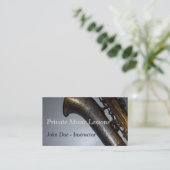 "Zwijgend wachten" [2] Visitekaartje (Staand voorkant)