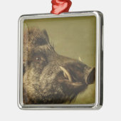 zwijgshoofd metalen ornament (Links)