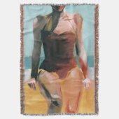  zwijn - Rode zwembroek Deken (Voorkant Verticaal)