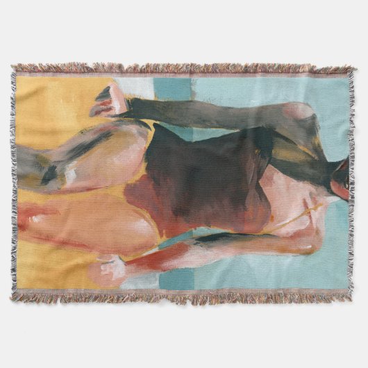  zwijn - Rode zwembroek Deken (Voorkant)