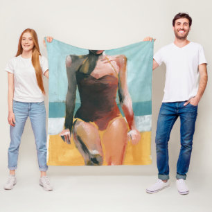  zwijn - Rode zwembroek Fleece Deken