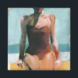 zwijn - Rode zwembroek Magneet<br><div class="desc">Swim II van Jennifer Paxton Parker. | 139524 GG</div>