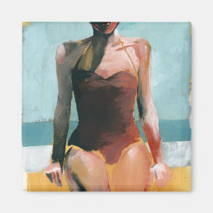  zwijn - Rode zwembroek Magneet