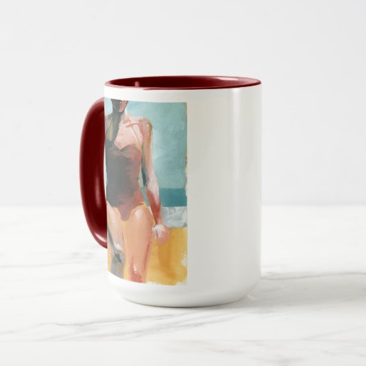  zwijn - Rode zwembroek Mok (Voorkant links)