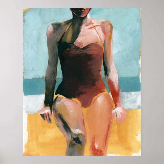  zwijn - Rode zwembroek Poster (Voorkant)