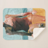 zwijn - Rode zwembroek Sherpa Deken (Voorkant (horizontaal))