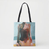  zwijn - Rode zwembroek Tote Bag (Voorkant)