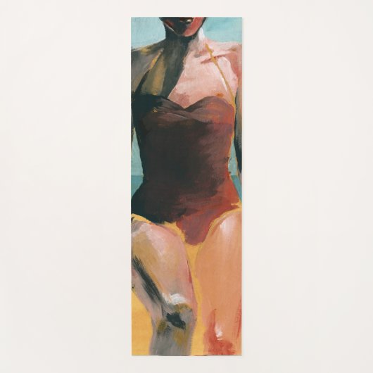  zwijn - Rode zwembroek Yogamat (Voorkant)