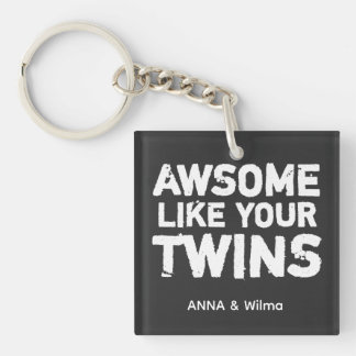 Zwilling Spruch  Sleutelhanger