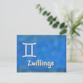 Zwillinge Briefkaart (Staand voorkant)