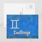 Zwillinge Briefkaart (Voorkant / Achterkant)