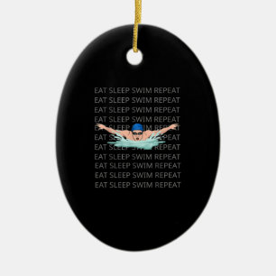 Zwimmer Swim Love Funny Swimming Boy Sport Keramisch Ornament