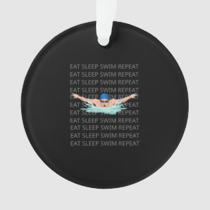 Zwimmer Swim Love Funny Swimming Boy Sport Ornament