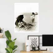 Zwimpak Girl Seaside Oregon Beach Vintage Poster (Thuiskantoor)