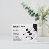 Zwingen en Roundabouts v2 - Wit (goud) Visitekaartje (Staand voorkant)