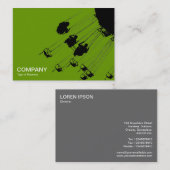 Zwingen en Roundabouts v3 - Avocado Green Visitekaartje (Voorkant / Achterkant)