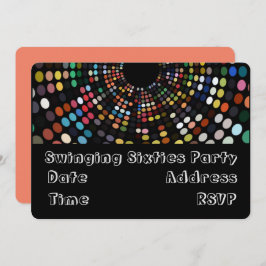 Zwingend 60s retro partijthema kaart