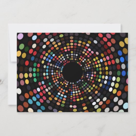 Zwingend 60s retro partijthema kaart (Voorkant)