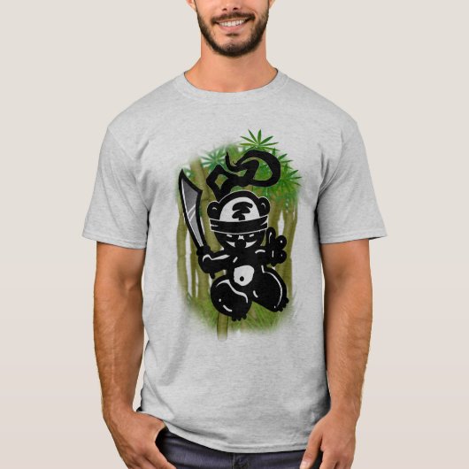 Zwingend-Bamboe-Panda-stijl T-shirt (Voorkant)