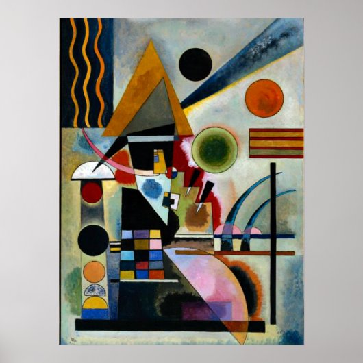 Zwingend, beroemd schilderij van Kandinsky, Poster (Voorkant)