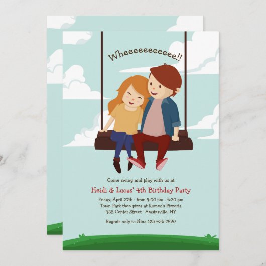 Zwingend Hoge Uitnodiging (Voorkant / Achterkant)