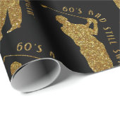 Zwingende golfers 60-69 nog steeds cadeaupapier (Rol Hoek)