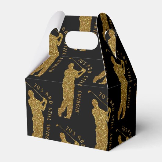 Zwingende golfers 70 tot 79 bedankdoosjes (Achterkant)