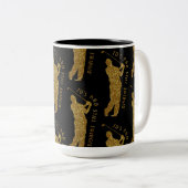 Zwingende golfers 70 tot 79 tweekleurige koffiemok (Voorkant rechts)