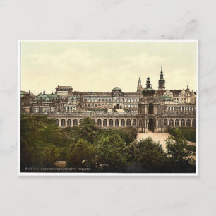 Zwinger en het theater, Altstadt, Dresden, Saksen Briefkaart