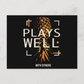 Zwingers Lifestyle Funny Upside Down Pineappel Briefkaart (Voorkant)