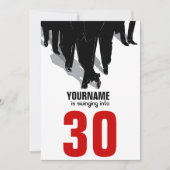 Zwingers Rat Pack 30th Birthday Party Kaart (Voorkant)