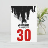 Zwingers Rat Pack 30th Birthday Party Kaart (Staand voorkant)