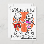 Zwingers spelen goed samen briefkaart (Voorkant / Achterkant)