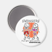 Zwingers spelen goed samen magneet (Voorkant / Achterkant)