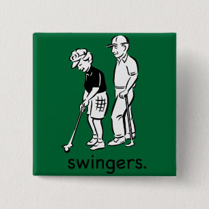 Zwingers. Vierkante Button 5,1 Cm