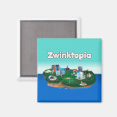 Zwinktopia Magnet (Voorkant / Achterkant)