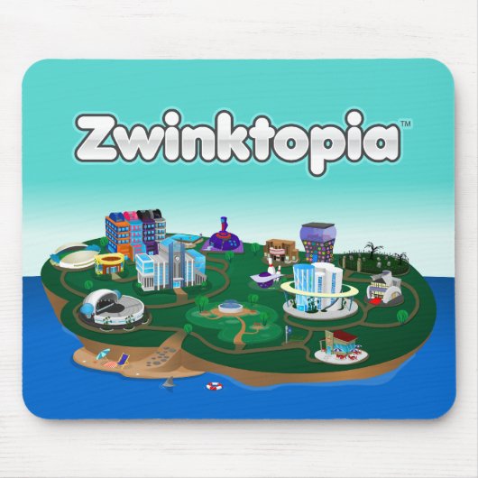 Zwinktopia Mousepad Muismat (Voorkant)