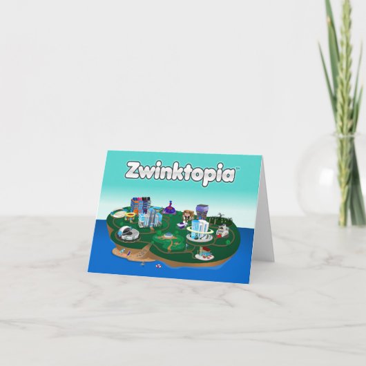 Zwinktopia Note Card Kaart (Voorkant)