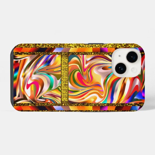 Zwirkleuren iPhone Hoesje (Achterkant horizontaal)